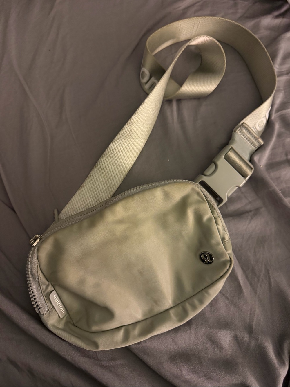 Lululemon light gray belt bag